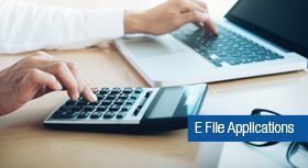 a laptop and a calculator