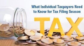 "Tax" banner with coins