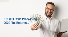 A guy holding money and a laptop